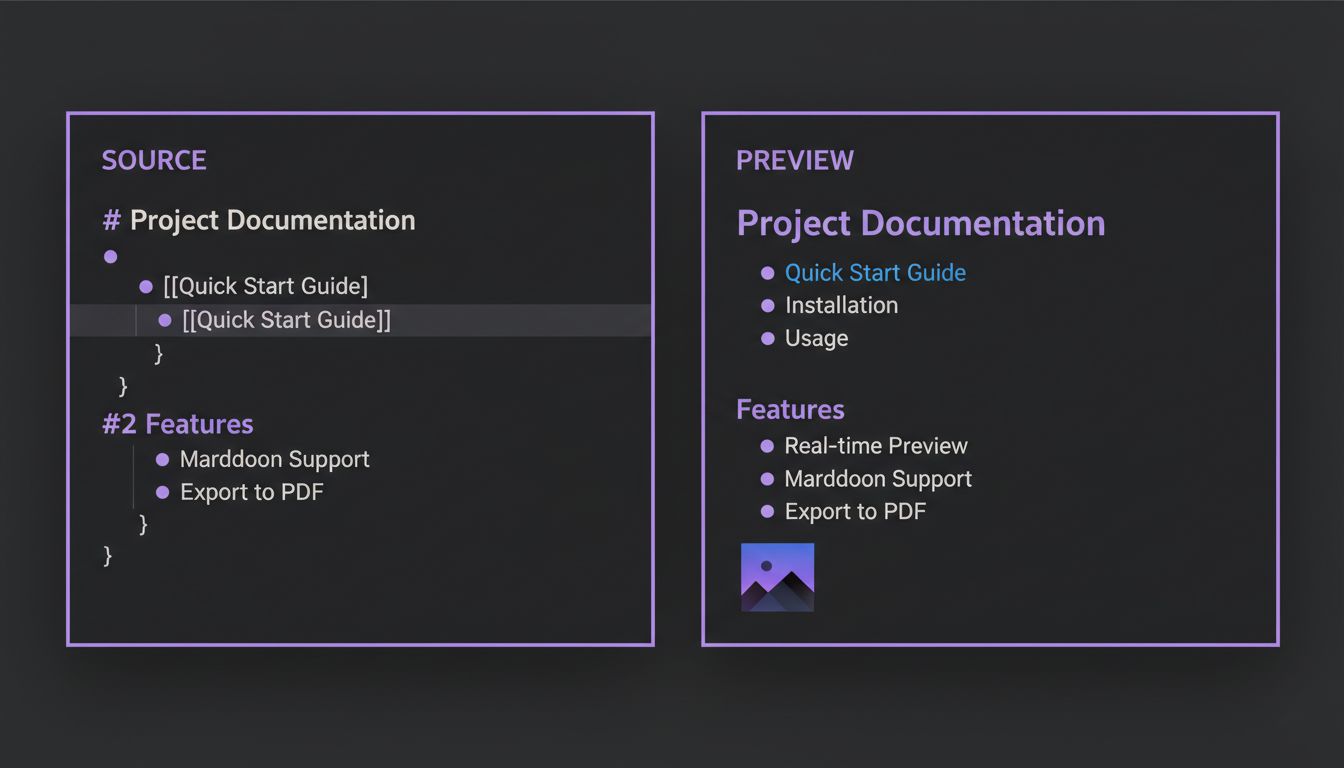 Markdown editing in Obsidian